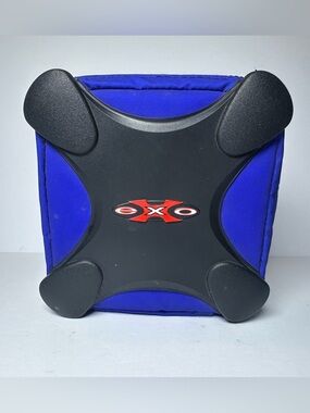 Vintage Fellowes EXO CD DVD Games-32 Disc STORAGE CASE-Shock Absorbing-Blue